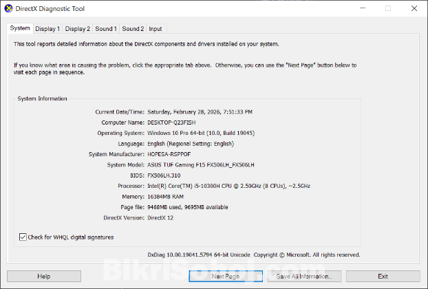 Asus TUF Gaming F15 (i5 10th Gen)